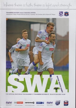 Tranmere Rovers v Carlisle United Match Programme 2014-10-07